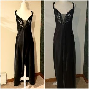 Vintage Victoria's Secret Black Satin Nightgown